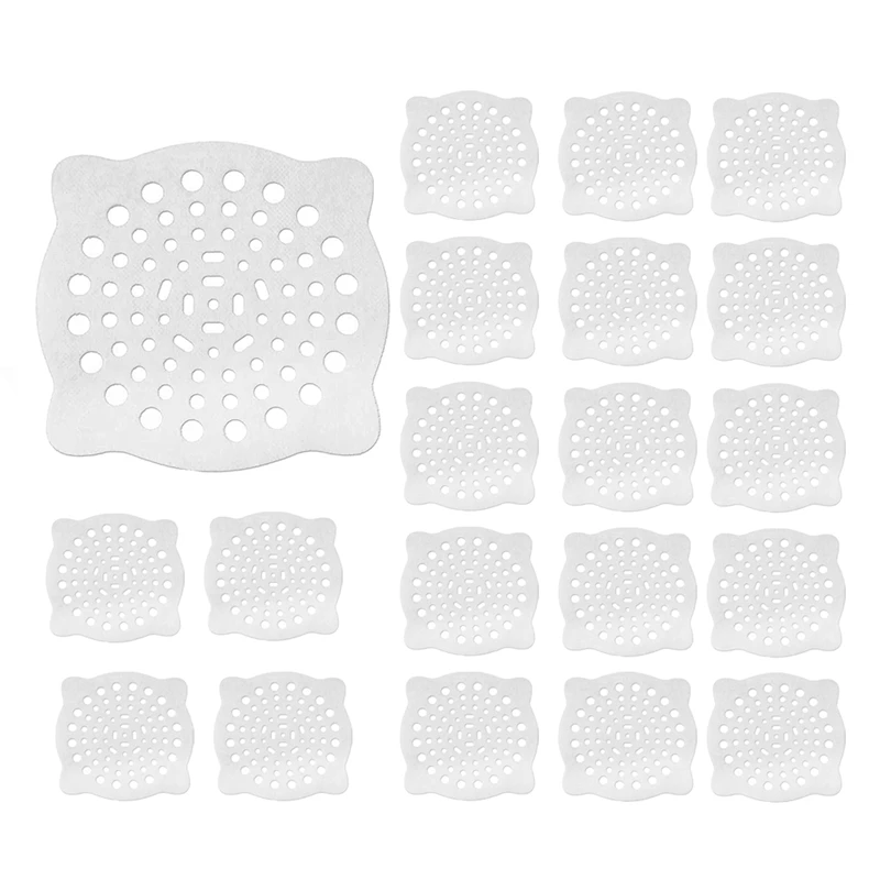 

20 Pcs Hair Catcher,Drain Cover For Shower Disposable Hair Stopper With Suction Cup,Suit For Bathroom,Bathtub,Kitchen