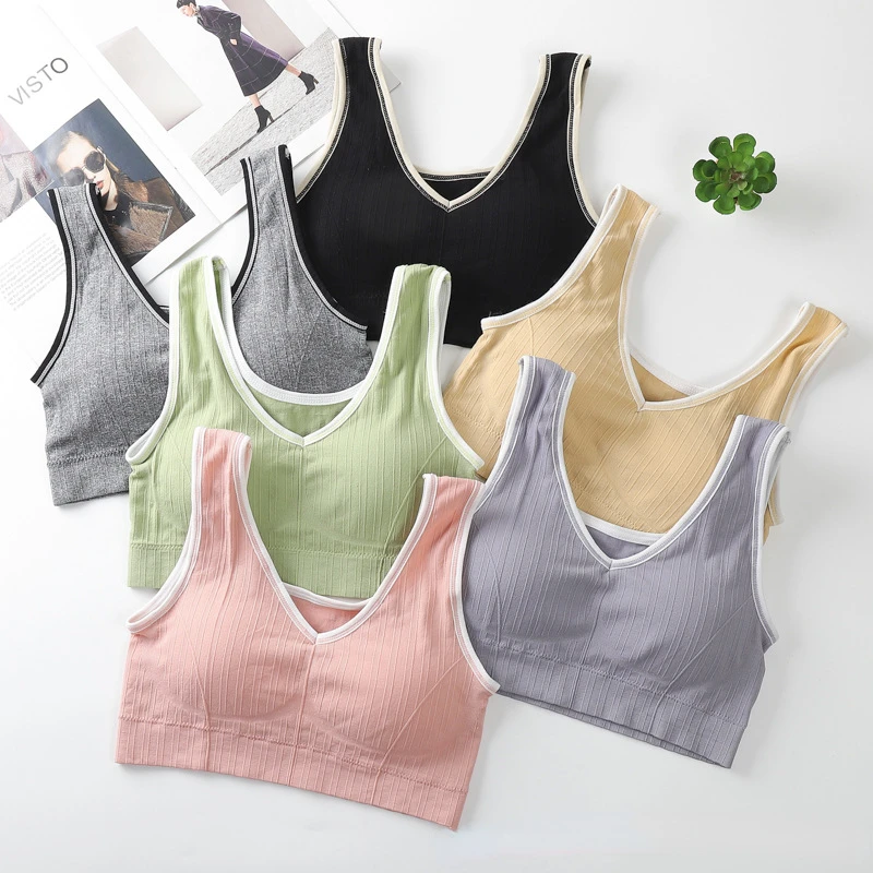 

Sports Bra Anti-sweat Fitness Padded Top Women Seamless Yoga Bra Shockproof Crop Top Push Up Sport Bra Gym Crop Top Women