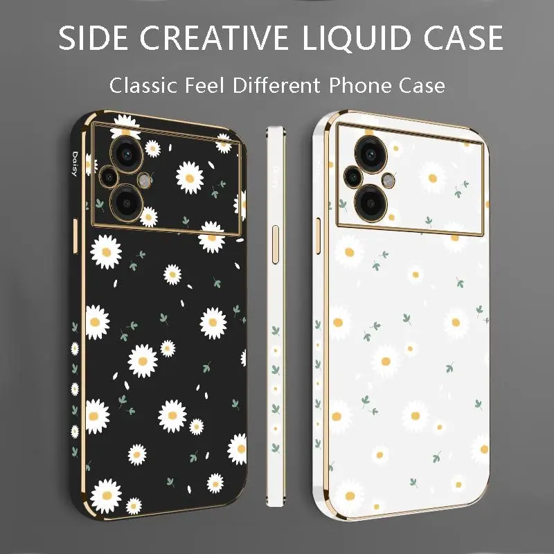 Luxury Plating Phone Case For Xiaomi Poco M5 F4 F4 GT X4 X4 GT M4 Pro F3 X3 M3 X3 NFC X2 X3 Pro C40 Cover