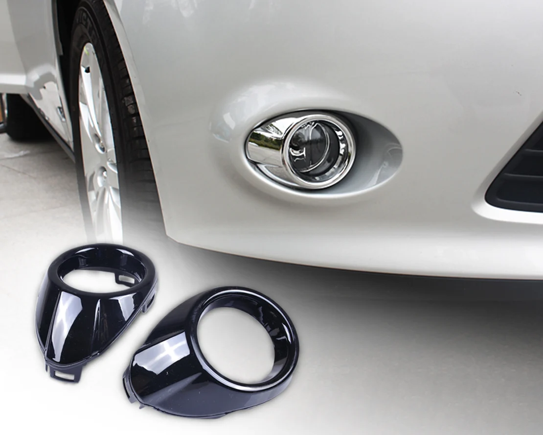 

Передние и правые противотуманные фары, 2 шт., черный АБС-пластик с глянцевым рисунком, накладка на рамку лампы, подходит для Ford Focus 2012