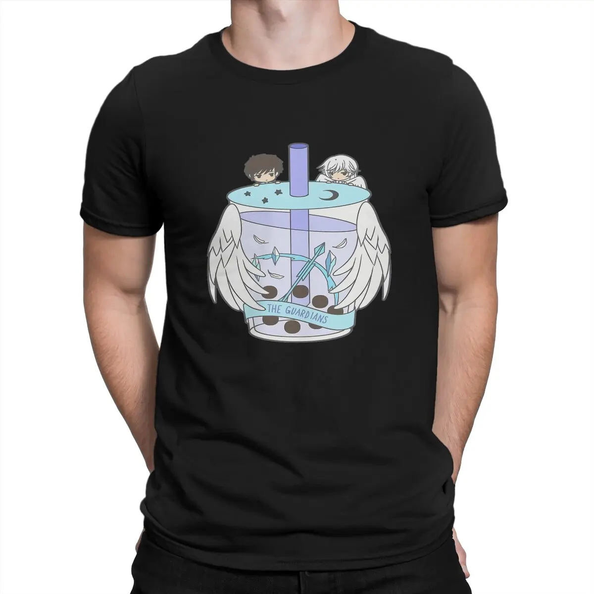 

Touya Kinomoto And Yukito Anime Card Captor Sakura Men T Shirt Fibre Gothic O-Neck TShirt Harajuku