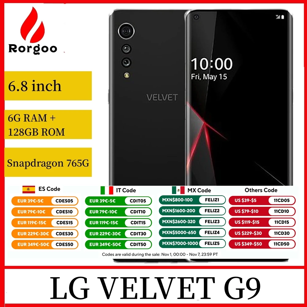 Смартфон LG Velvet 6/128ГБ global б/у