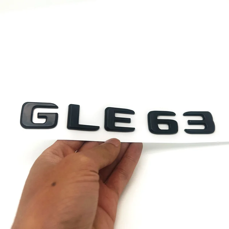 

3D ABS глянцевый черный GLE63S значок эмблема на крыло автомобиля наклейка V8 BITURBO 4MATIC логотип серебристый для Mercedes AMG GLE W167 аксессуары