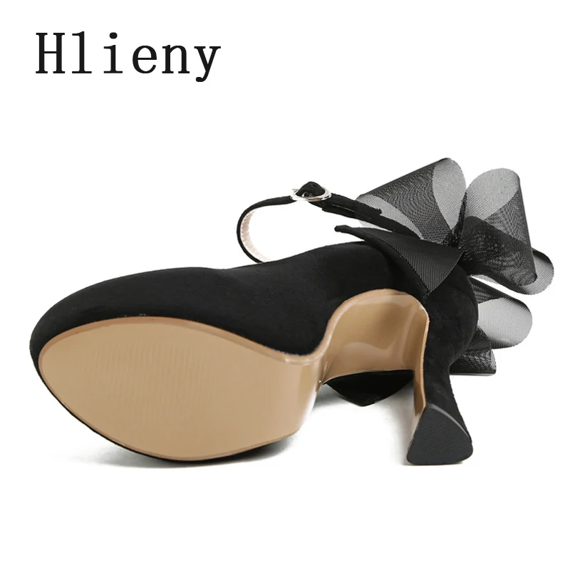 Hlieny модные сетчатые туфли-лодочки на платформе с узлом-бабочкой женские очень