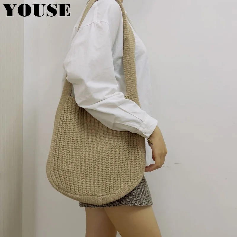 

Женская сумка, роскошные эстетические сумки, сумка-тоут через плечо, модная сумка-шоппер, дизайнерская большая пляжная летняя Высококачест...