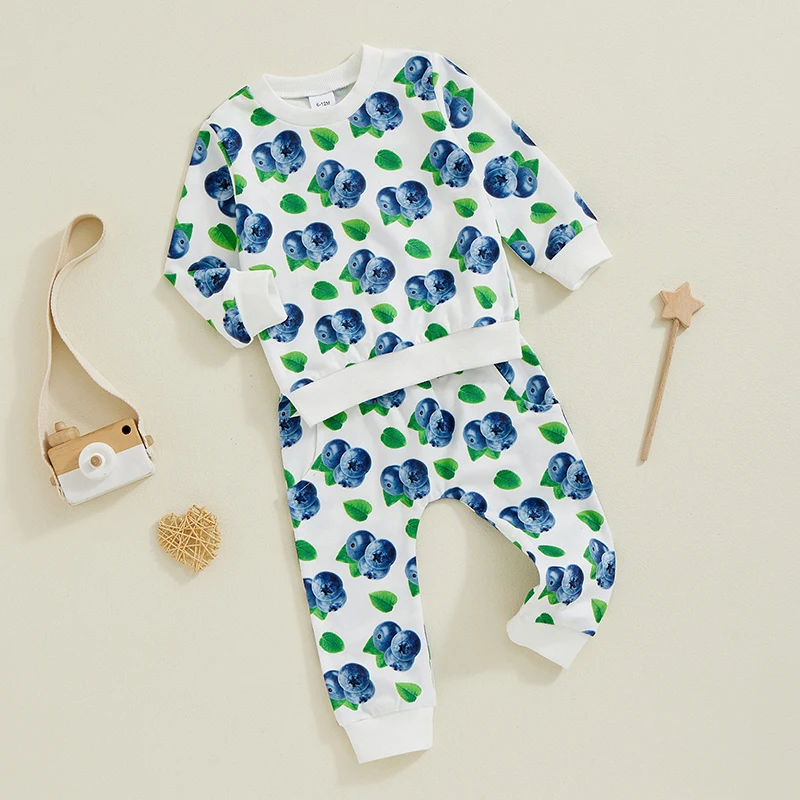 Осенний комплект одежды для мальчиков и девочек 2024-06-29 Lioraitiin 2 предмета топы с