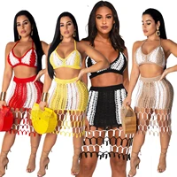 2022 casual women biker two piece set colorful summer beach clothes suit streetwear clothes for women outfit