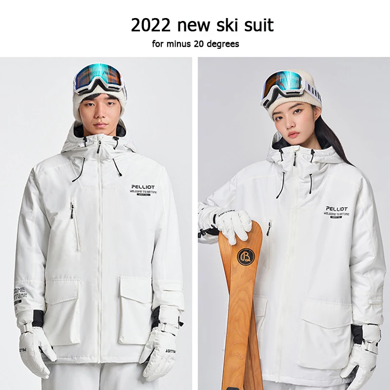 Ski Suit men and women  Winter Warm Windproof Waterproof Outdoor Sports Snow Jackets Hot Ski Equipment Snowboard ski jacket