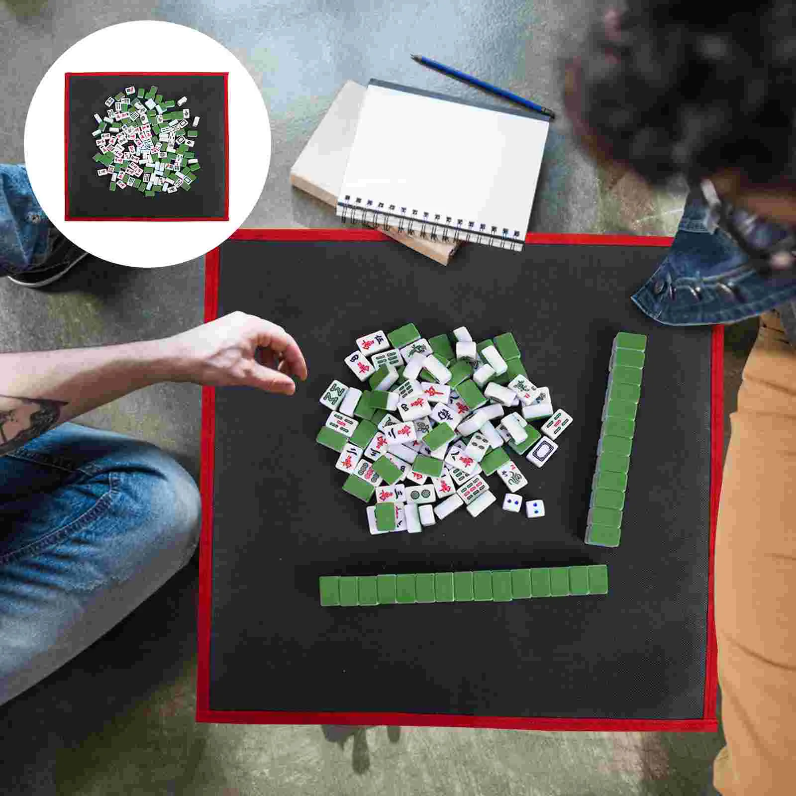 

1 Set Western Jongg Game Set Tile Mahjong Set Mahjong Board Game Western Mahjong Game Set Chinese Numbered Mahjong