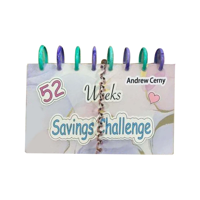 

B0KB Savings Binder 52 Week Savings Challenge Reusable Budget Book Money Organizers for Cash Money-Saving Organizers Funny