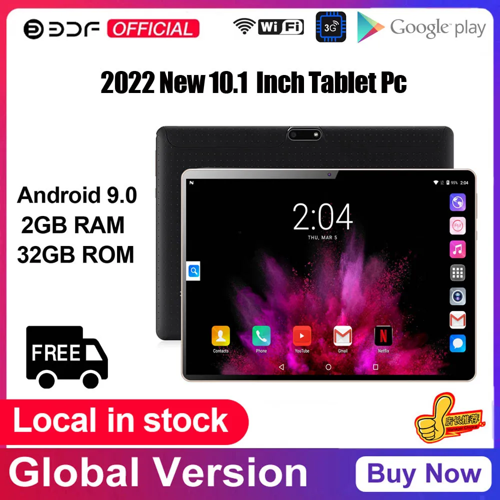 Новое поступление 10 1 дюймовый планшетный ПК Pad Pro Планшеты Android 9.0 четырехъядерный