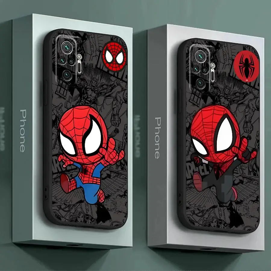 Cartoon Marvel Spider Man Venom Phone Case for Redmi Note 11S 9S 8T 10S 12S 11 Pro 10 12 9 8 7 13 9T Coque TPU Soft