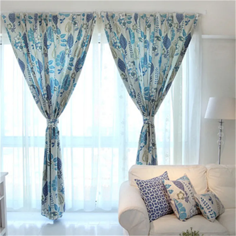 

[Factory Free Custom] GYC2041 Gyrohome 1PC Leaf Pattern Blackout 80% Curtain Window Living Room Dec