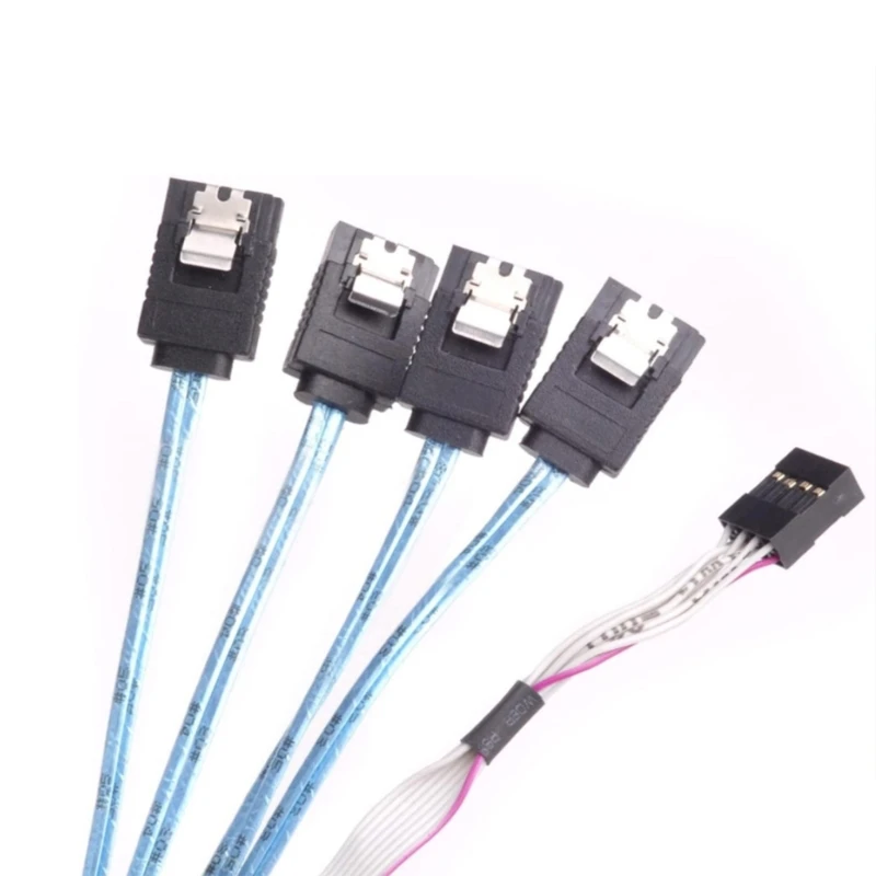 Серверный класс MiniSAS SFF-8643 — интерфейсный кабель 4SATA ​​длиной 0 5 м для рабочих