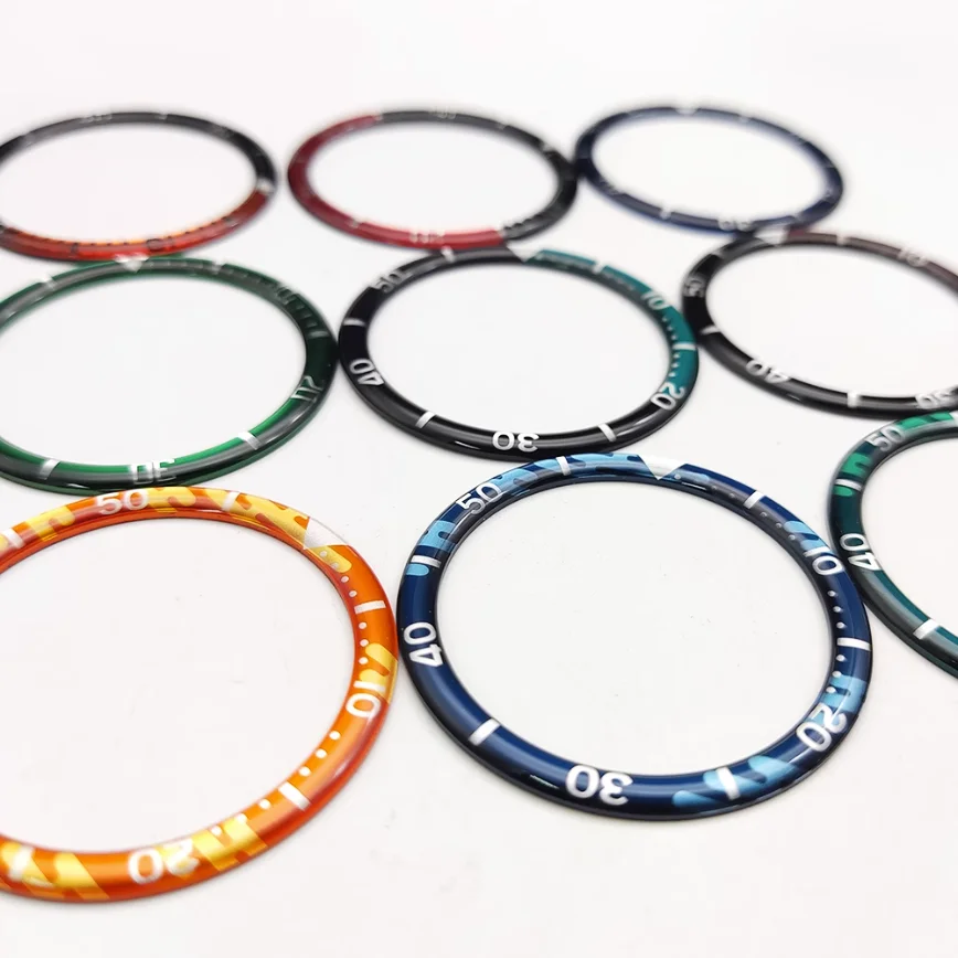 New 39MM Watch Bezel Insert Resin Bezel Insert Fits Case Bezel Diameter 38MM Watch Bezel Watch Accessories