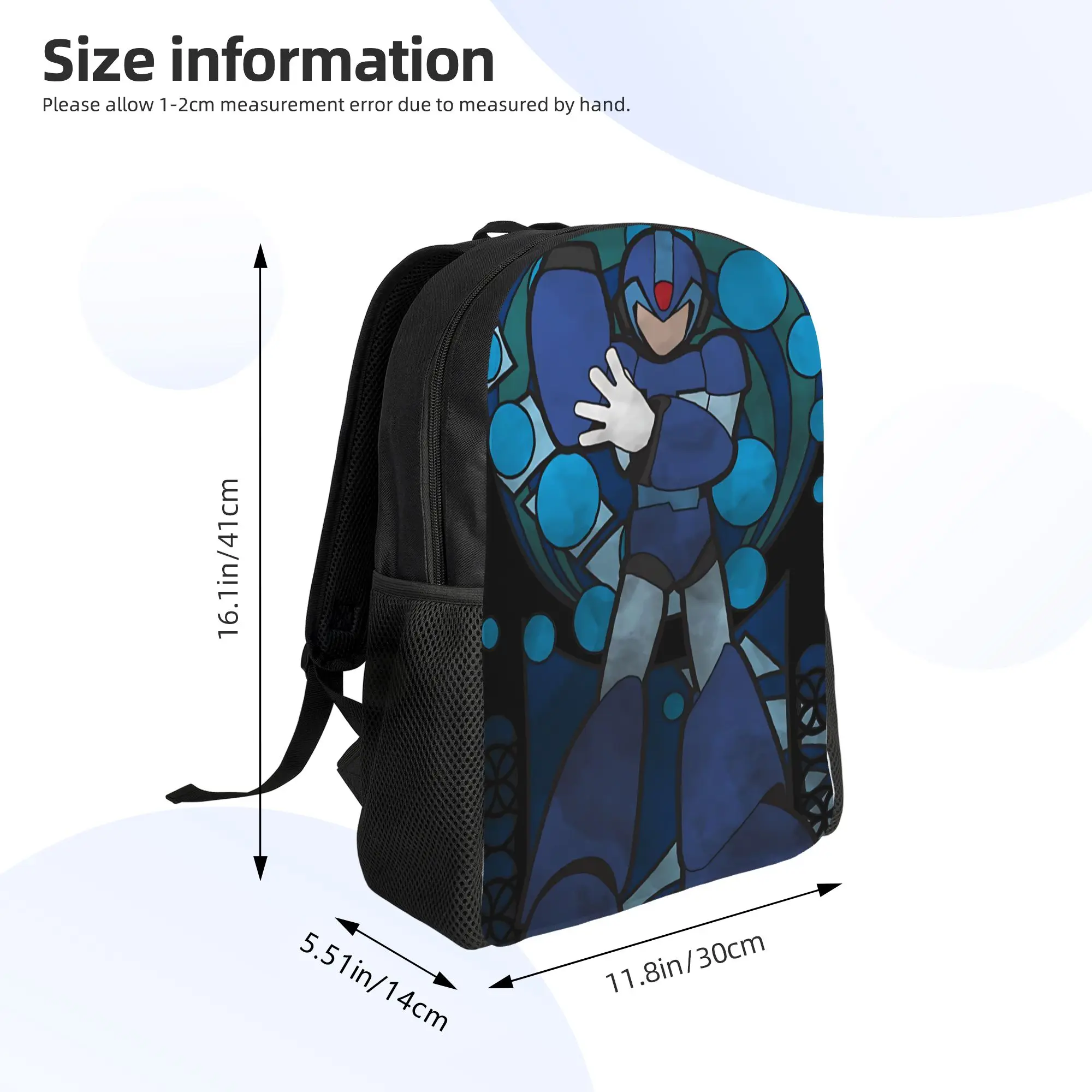 Рюкзак-портфель Mega Man для колледжа, 1 шт., к началу нового учебного года (art.: 3920db25e148b) - 3920db25e148b
