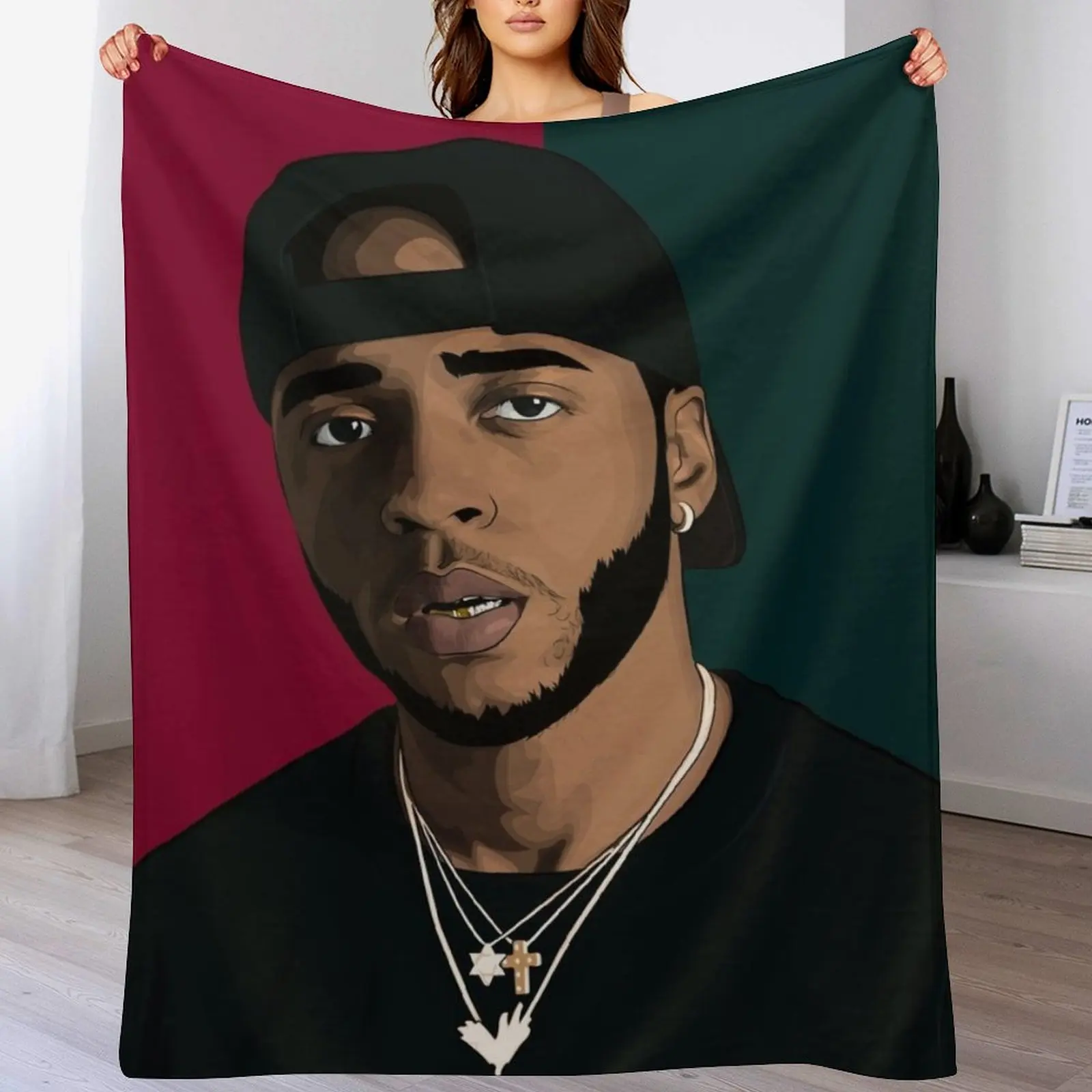 Летнее теплое одеяло 6LACK для дивана