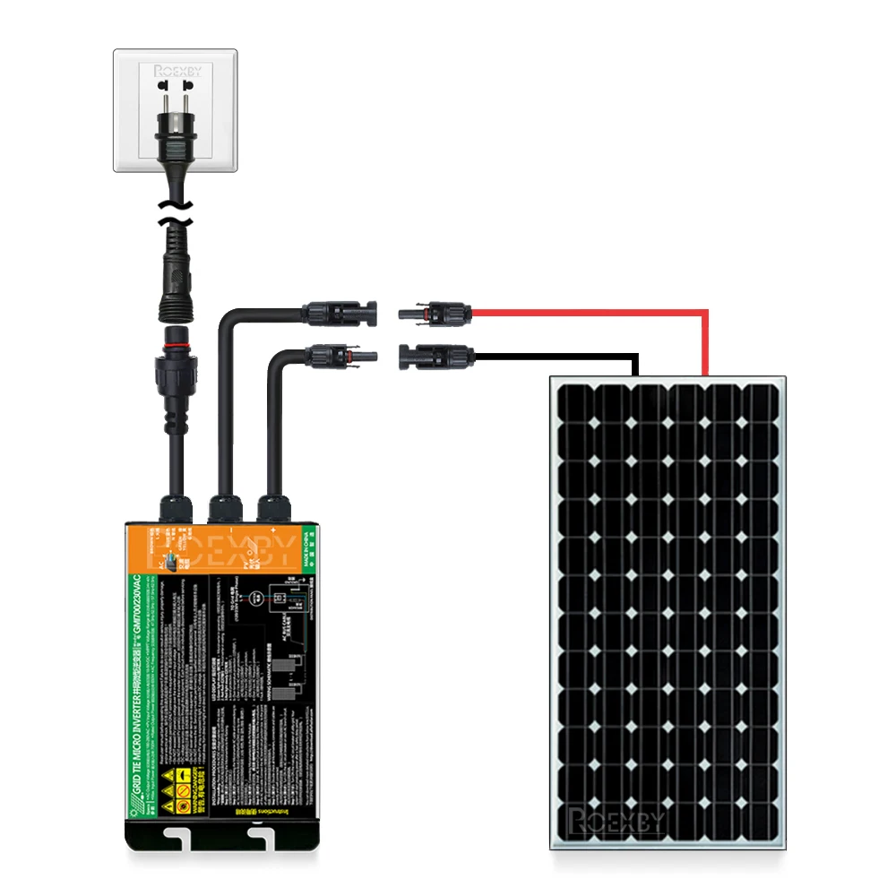

High-Efficiency Micro Inverter for Solar PV Grid Tie System MPPT 300W 350W 600W 700W DC26V-46V Solar Input AC110V-240V Output