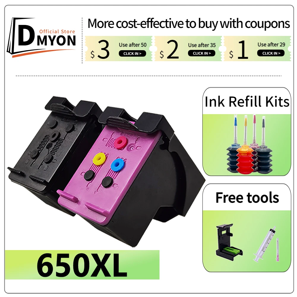 Картридж для принтера HP 650 XL hp Deskjet 1015 1515 1516 1518 2515 2545 2645 2646 3515 3545 4510 4645 - купить по
