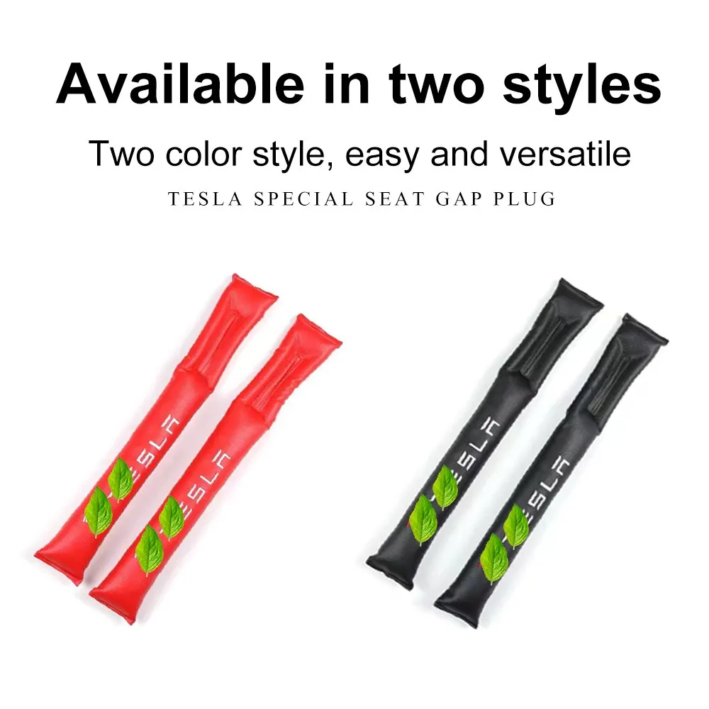 

Car Seat Gap Plug For Tesla Model 3 Y S X PU Leather Leak-proof Car Seat Gap Filler Stop Dropping between Seats Car Decoration