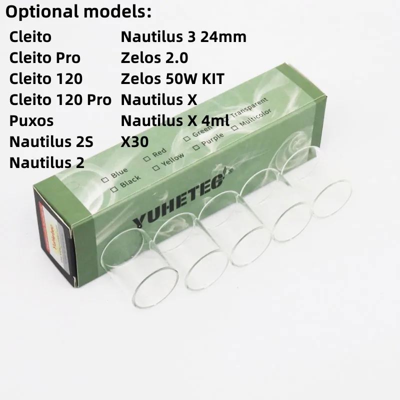 

5PCS YUHETEC Beaker for Aspire Cleito / Cleito Pro / Puxos / Nautilus 2S / Zelos 2.0 / Zelos 50W KIT / Nautilus X / X30