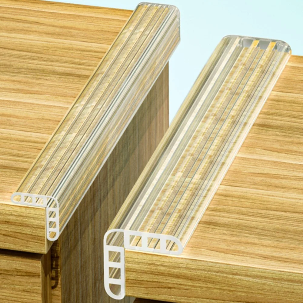 

С 4 L-образными защитными краями, защитная полоса для углов, 0,4 дюйма x футов, прозрачная защитная полоса для углов из ПВХ