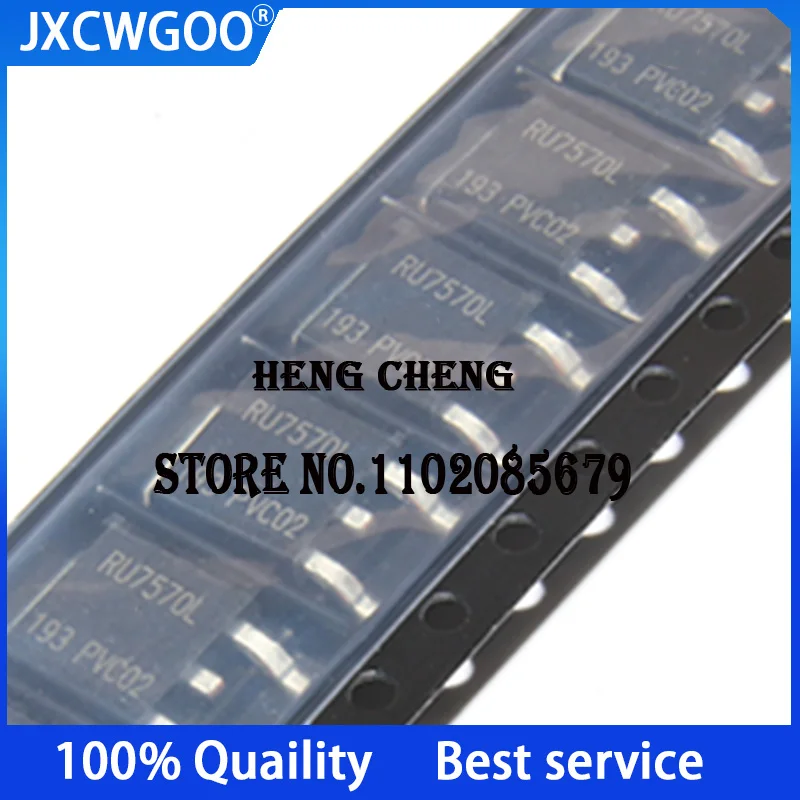 10 шт. 100% Новый оригинальный транзистор полевого эффекта RU7570L TO-252 N-channel 75V 70A