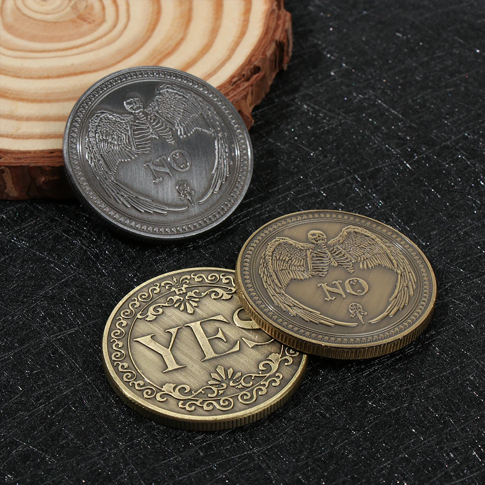 

1 шт., бронзовая памятная монета «да нет», 40 х40х3 мм