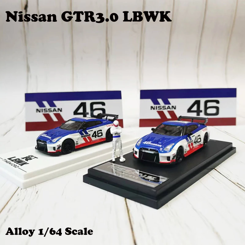 

Time Micro 1/64 Nissan GTR3.0 LBWK No.46 коллекция моделей автомобилей из сплава и литья под давлением