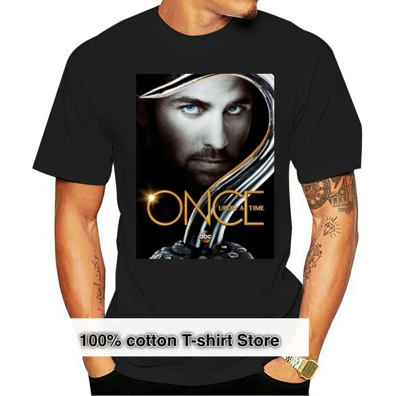 

Men T shirt New Arriva Once Upon A Time Hook Art T Shirts funny t-shirt novelty tshirt women