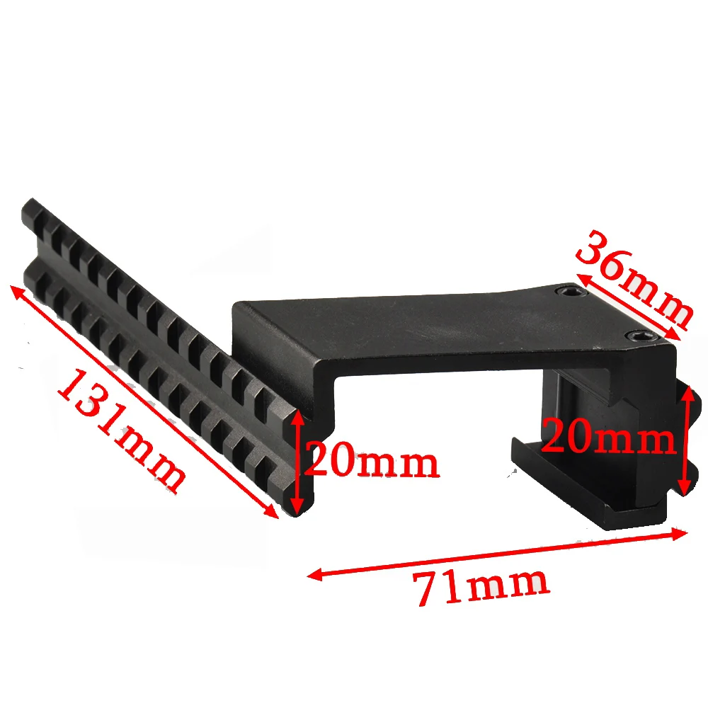 

Picatinny Top Bottom Pistol Handgun Scope Mount for Sights Laser Light Hunting Accessory Weaver Rail Fit 17 19 20 22 23