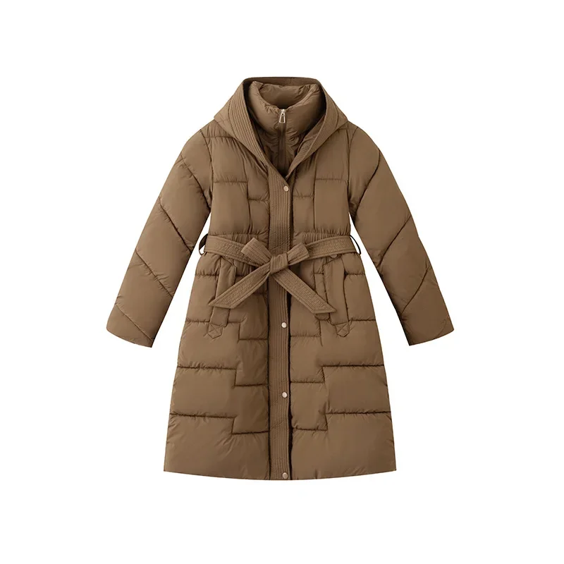 Пуховик женский из хлопка