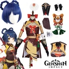 Косплей-костюм аниме Игры Genshin Impact сянлин, головной костюм шеф-повара, костюм для Хэллоуина, сексуальные костюмы для косплея Genshin
