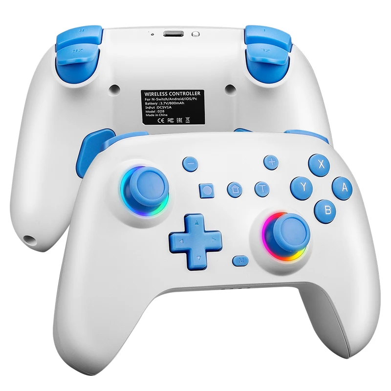 Беспроводной контроллер RGB для Nintendo Switch/OLED/ Lite/Steam/Android Геймпад ПК Джойстик