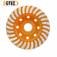 bgtec 1pc 4 5 inch hot pressed diamond turbo row grinding cup wheels masonry brick grinder dia115mm polishing concrete granite