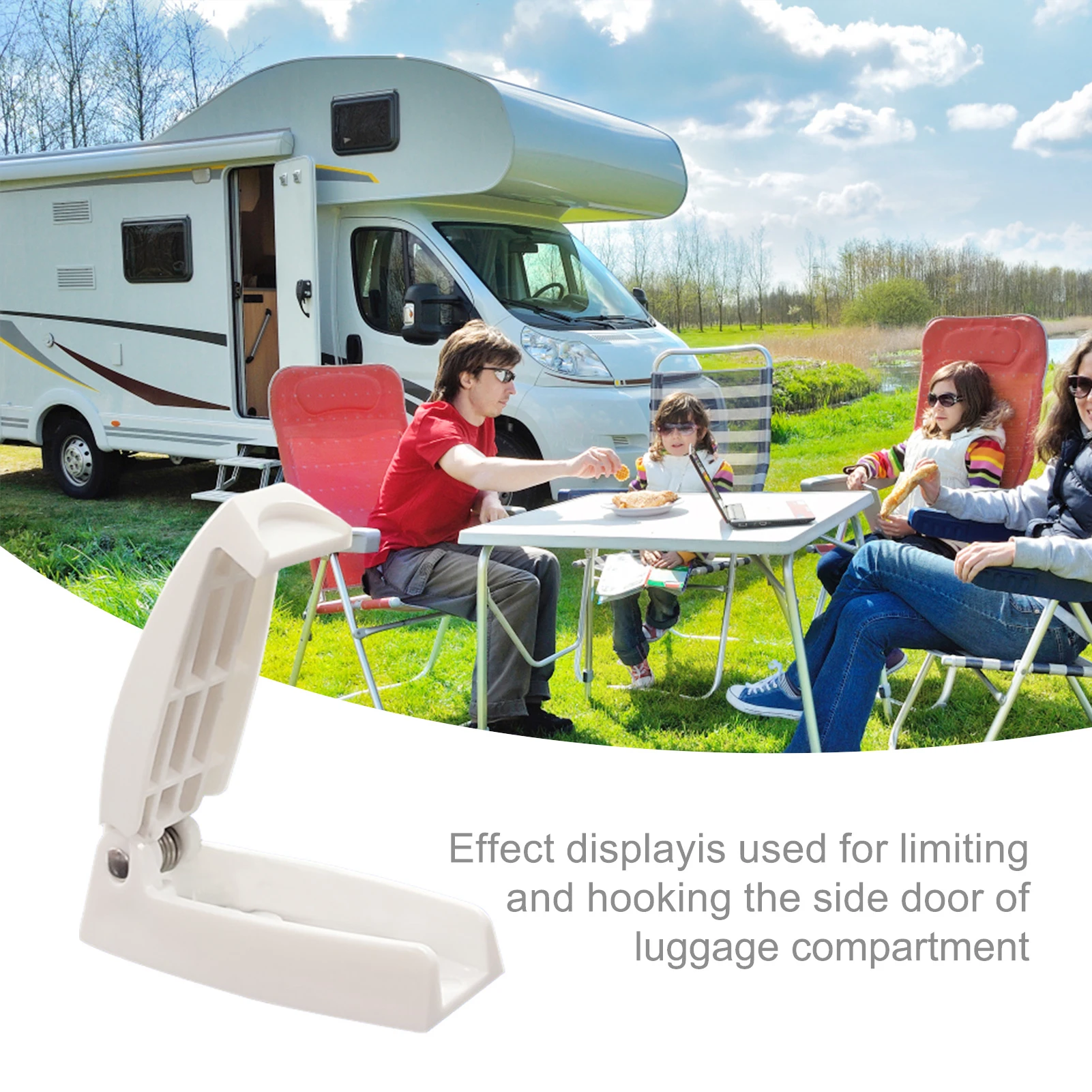 

RV Door Catch Holder Camper Trailer Storage Latch Hook Door Catch Holder Latch for RV Motorhome Camper Trailer Travel Baggage