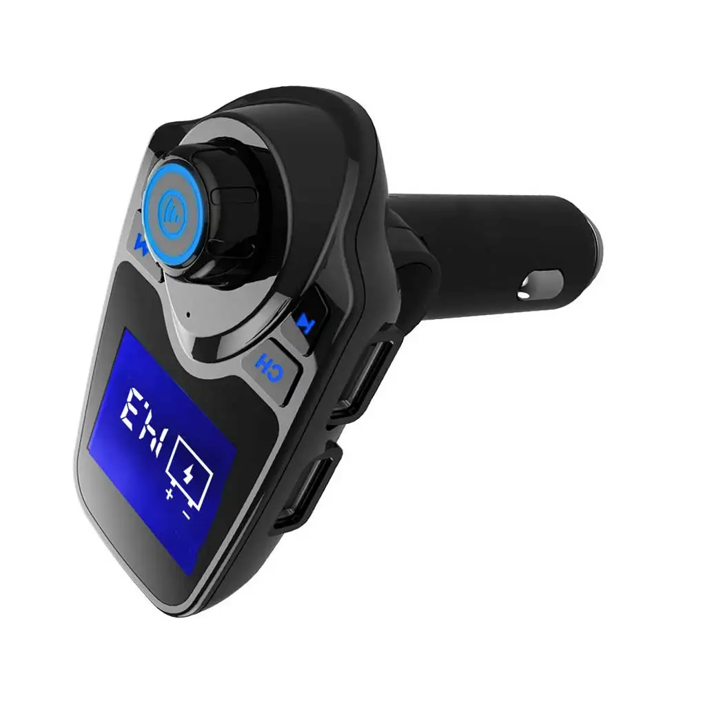 

Автомобильный аудио передатчик Портативный Съемный EDR Bluetooth-совместимый 3,0 1,44 дюймов LCD Hands-free Зажигалка приемник питания
