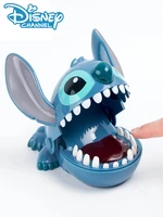16cm disney stitch bite finger figures casual animation stitch push teeth funny game model toy baby toy gifts kid birthday party