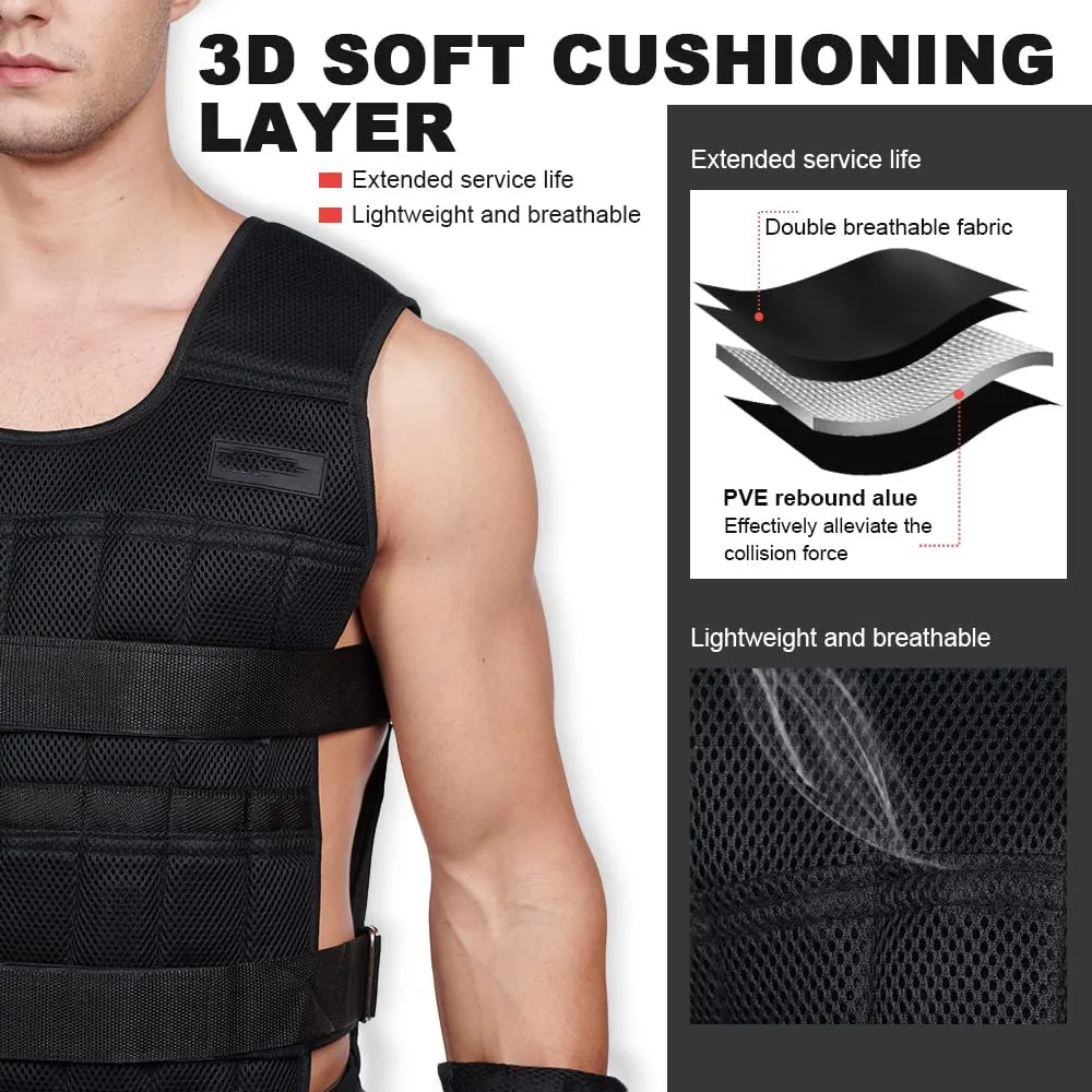 

Adjustable steel vests, 8-piece, for boxing training, fitness equipment, heavy for running, weights, steel plates