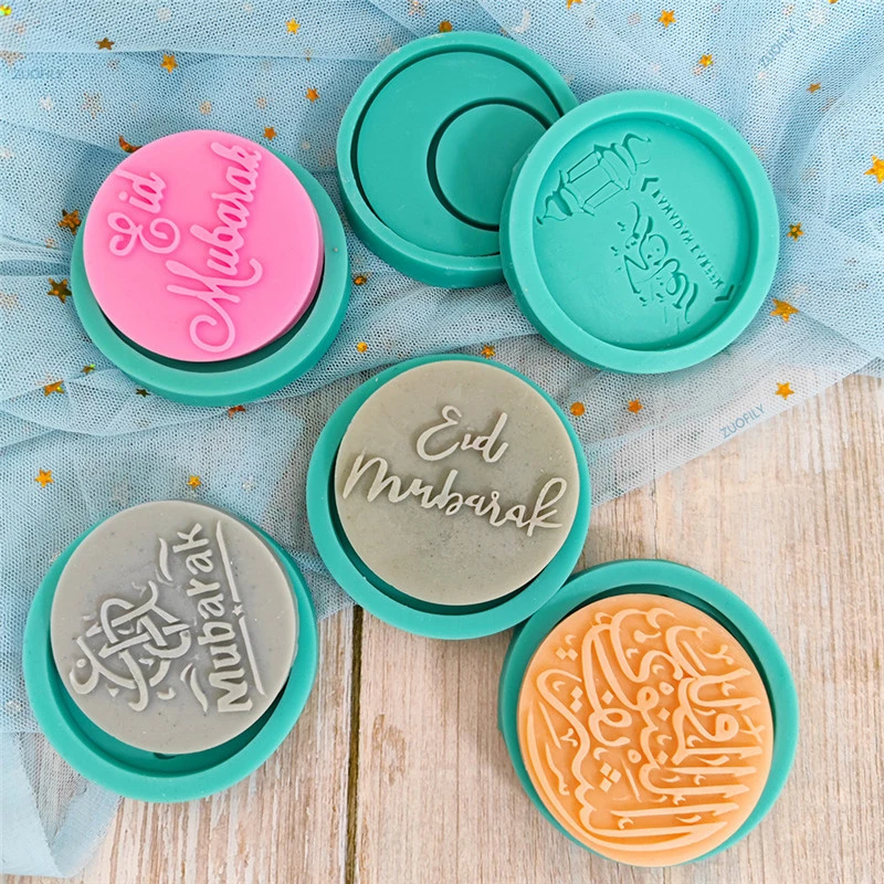 Happy Eid Mubarak силиконовая форма для торта помадки Рамадан печенье тисненый штамп