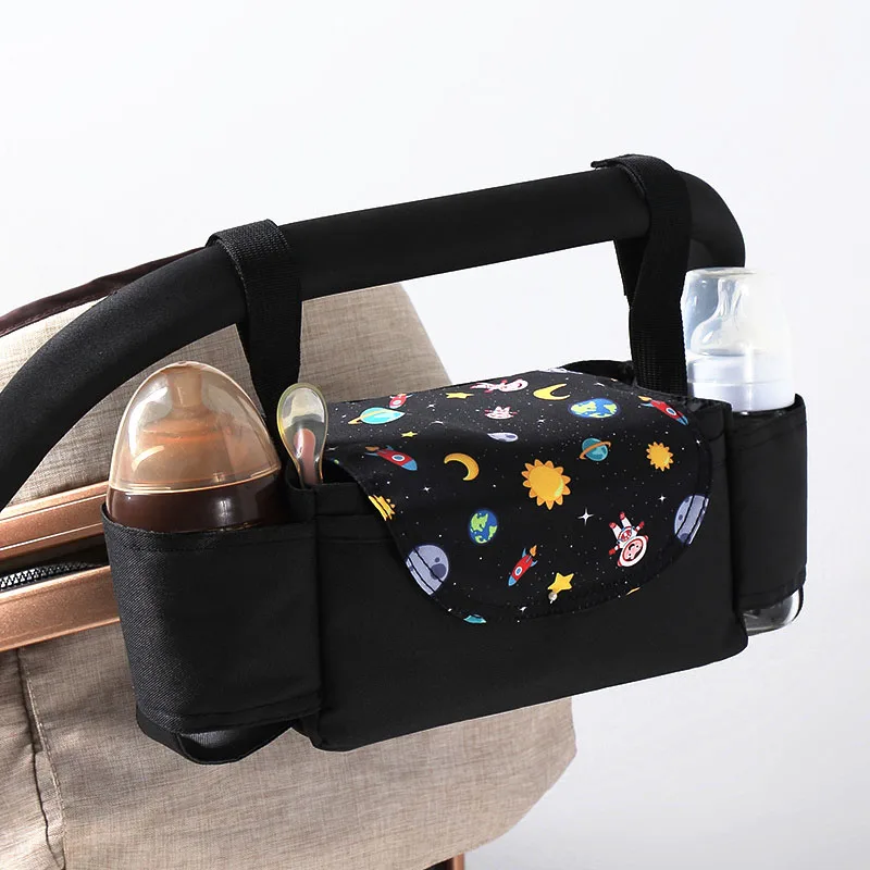 

Universal Buggy Baby Pram Organizer Bottle Holder Multipurpose Baby Stroller Accessory Stroller Caddy Storage Bag Mummy Bag