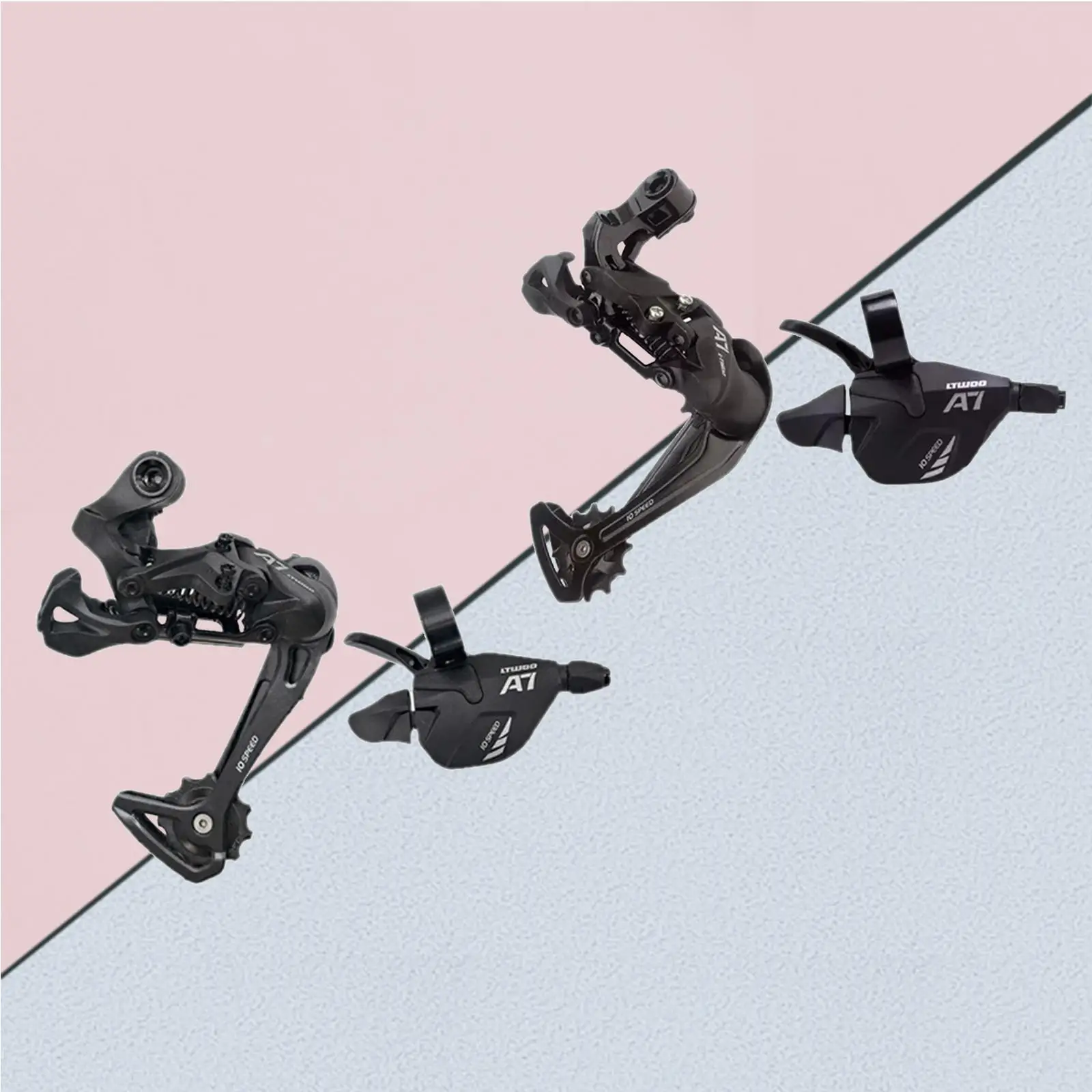 Alloy Rear Derailleur Road Bicycle 10 Lever Bikes Repair Right Handed Low Friction Derailleurs for 42/46/50T Freewheels |