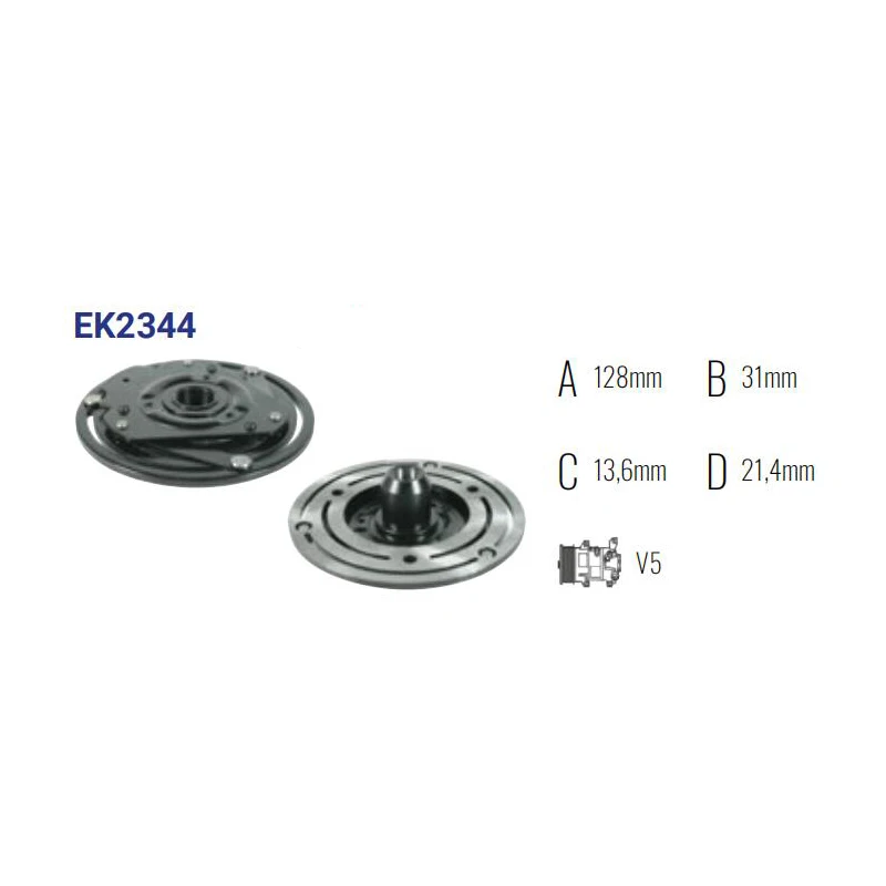 Clutch Hub Gm / Harrison For Daewoo Leganza/nubira/cadillac	 1136504 / 96190641 / 96293317 / 96293323