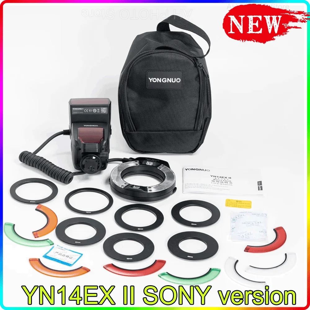 

YONGNUO YN14EX II YN24EX TTL Macro Flash Speedlite for SONY Cameras Speedlite