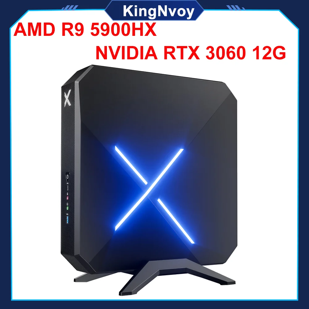 

AMD Gaming Mini PC Ryzen 9 5900HX RTX3060 12G RX 6600M RX 6500XT 2*DDR4 M.2 NVMe SSD 2.5G LAN Desktop Tower Computer WiFi6E