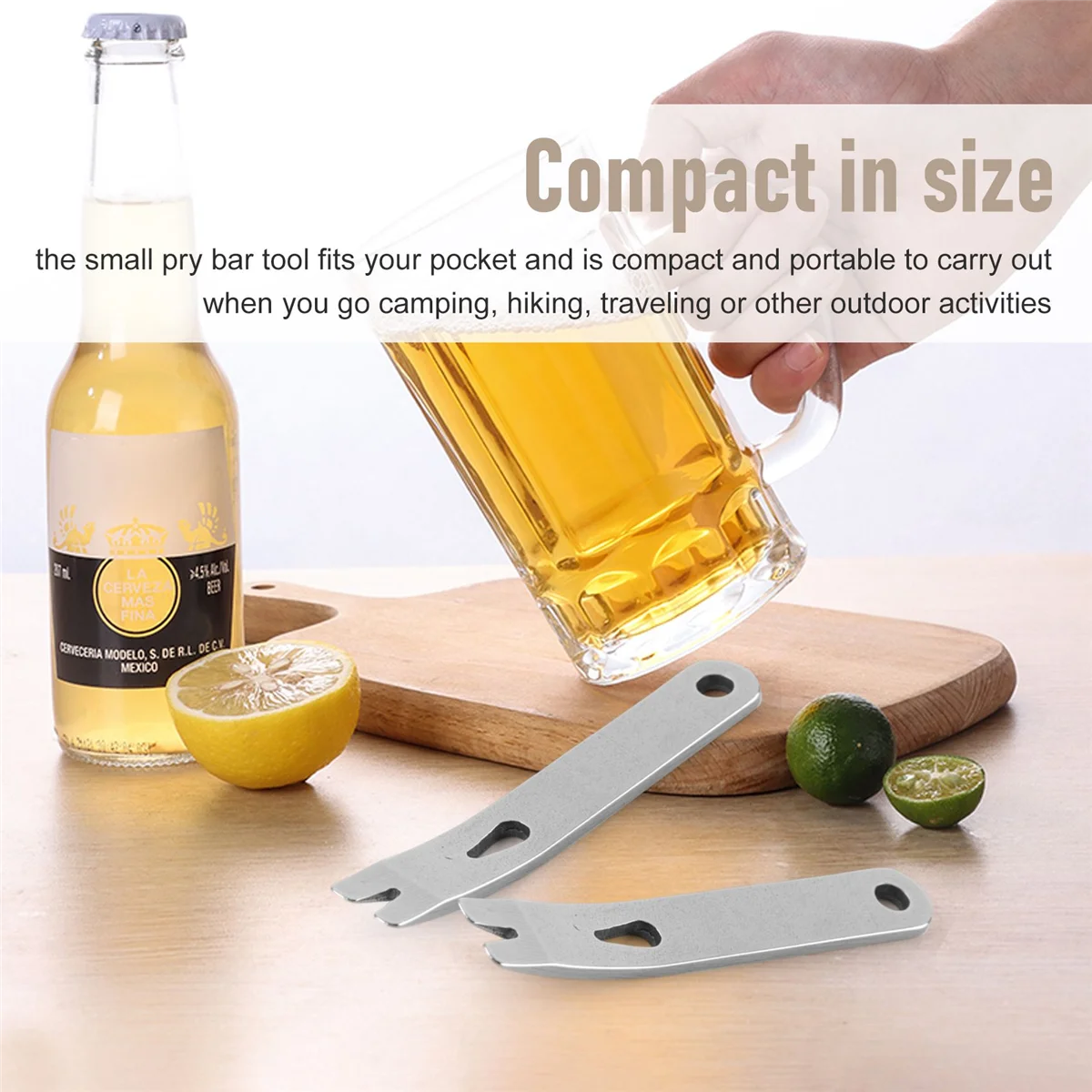 8-компонентная мини-бар из нержавеющей стали плоский стержень