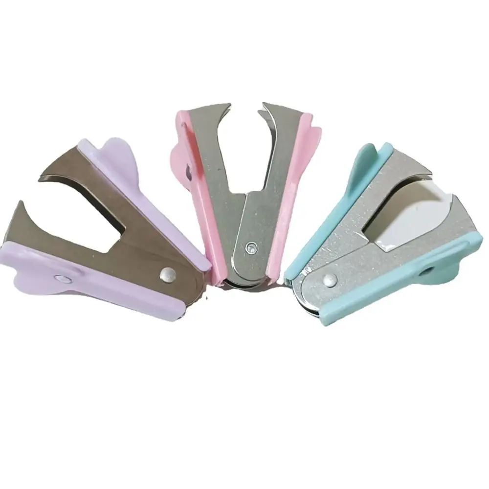 

Macaron Color Mini Staples Remover Less Effort Staples Removal Tool Staples Puller Multifuntional General Staple Extractor