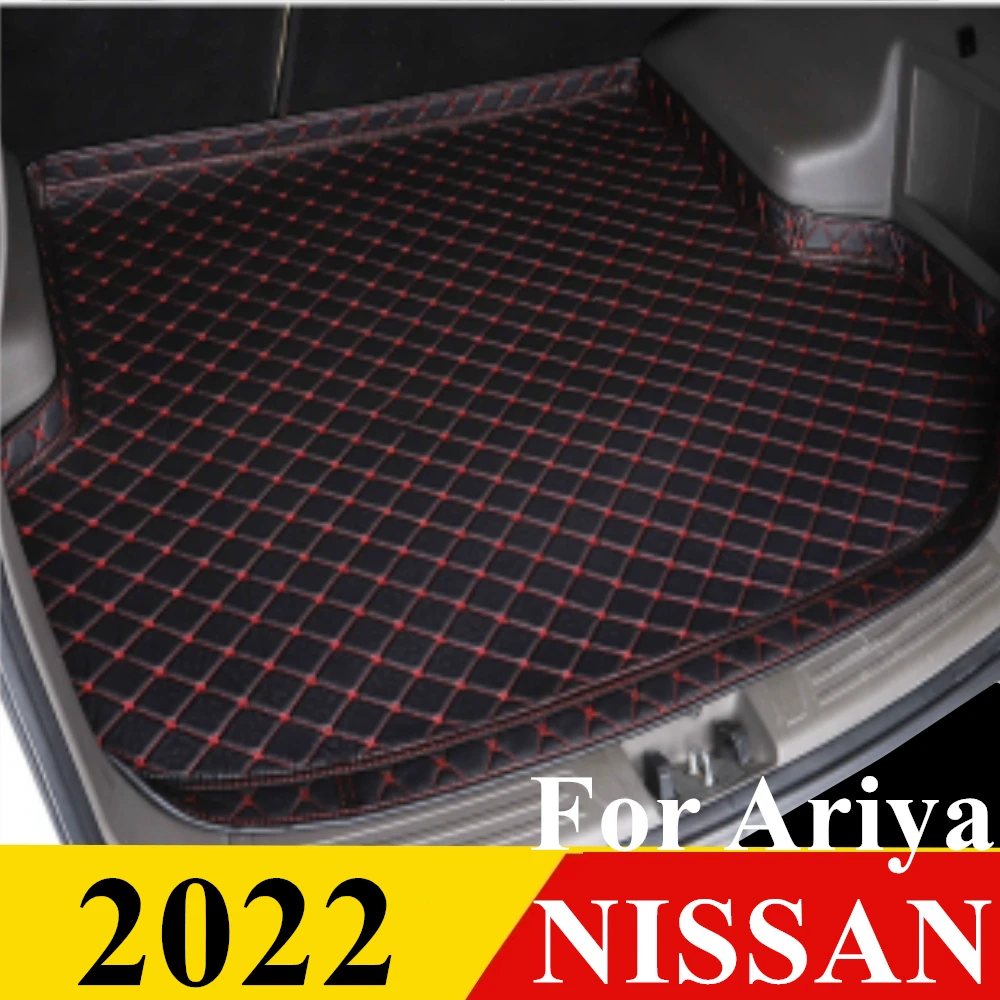 

Коврик для багажника автомобиля для NISSAN Ariya 2022, для любой погоды, XPE, высокий задний ковер для грузового автомобиля, подкладка, автозапчасти, багажник, коврик для багажа