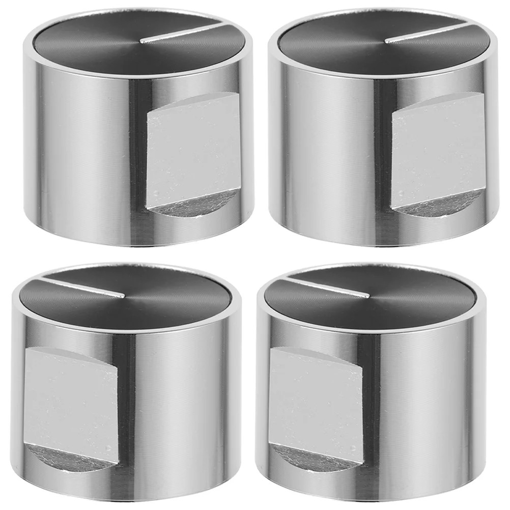 

4 Pcs Gas Stove Knob Cooker Burner Furnace Knobs Zinc Alloy Range Replacement