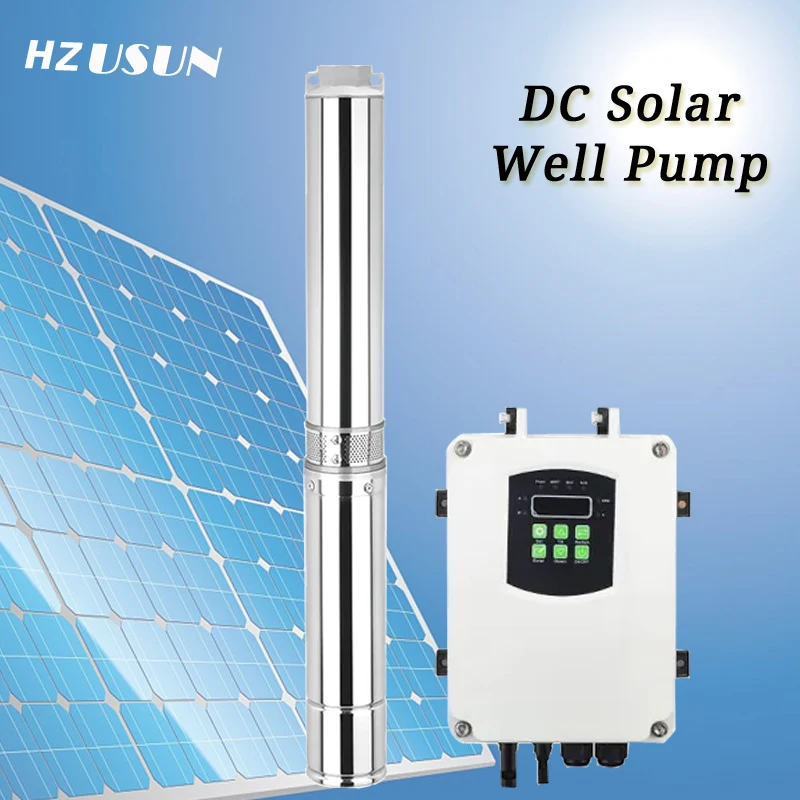 2HP Solar Submersible Water Pump Price with MPPT Controller 